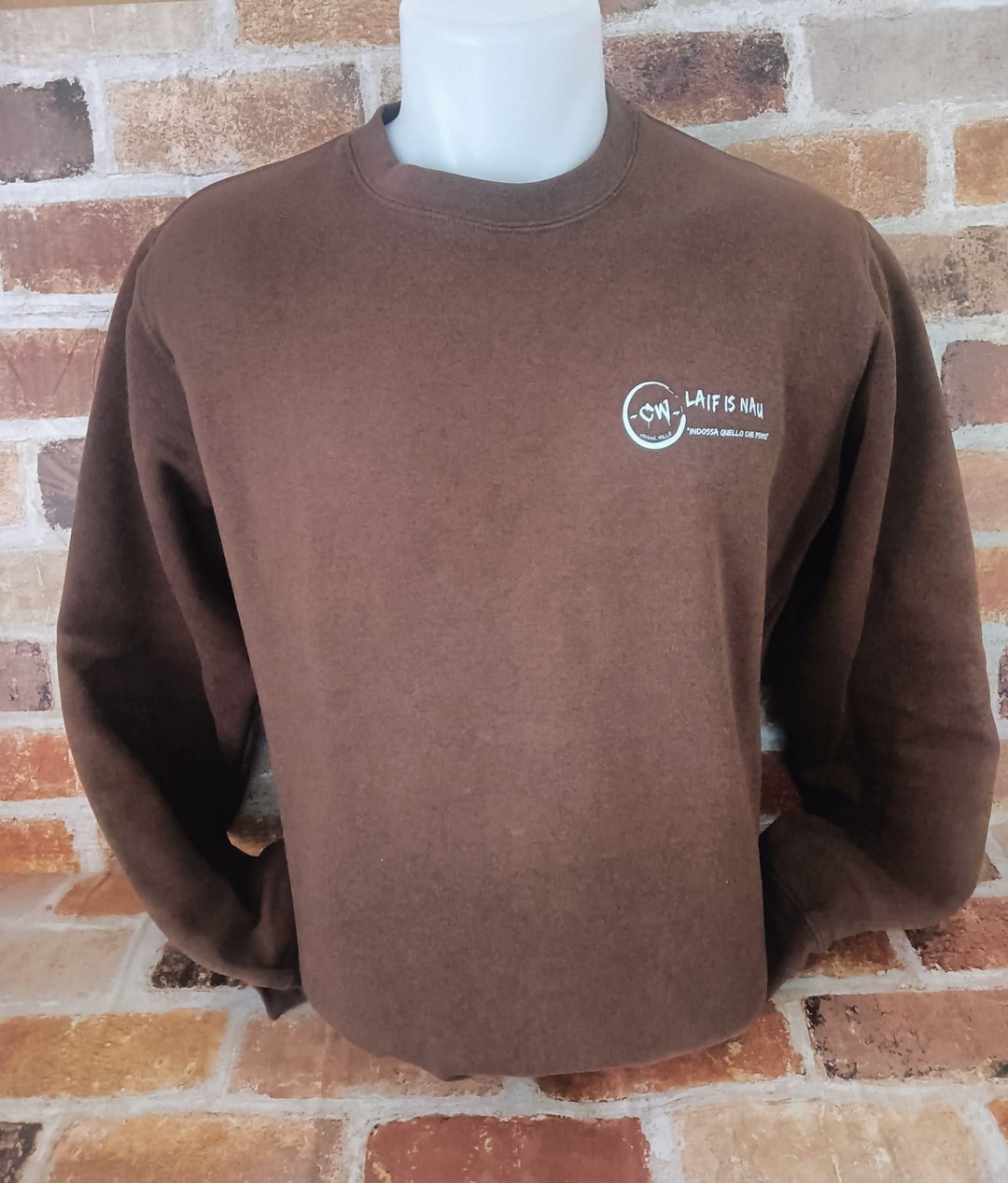 FELPA UNISEX FELPATA GIROCOLLO "LAIF IS NAU" - immagine 3