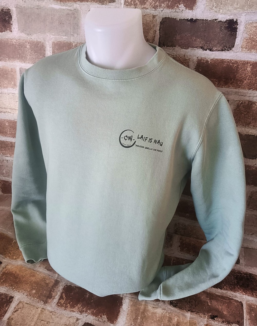 FELPA UNISEX FELPATA GIROCOLLO "LAIF IS NAU" - immagine 2