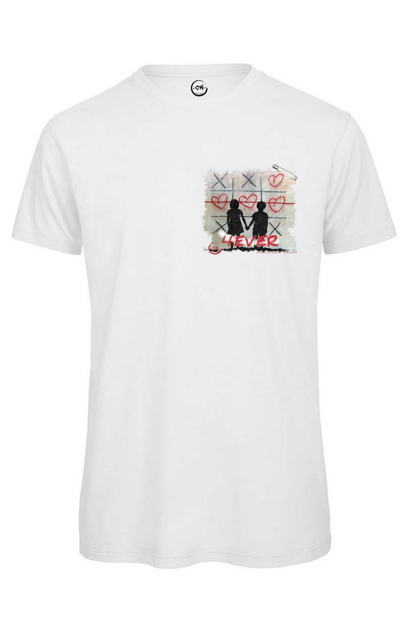 BOX 3 TSHIRT DONNA "LATO CUORE"CRAZY WALLS +FELPA GIROCOLLO OMAGGIO - immagine 2