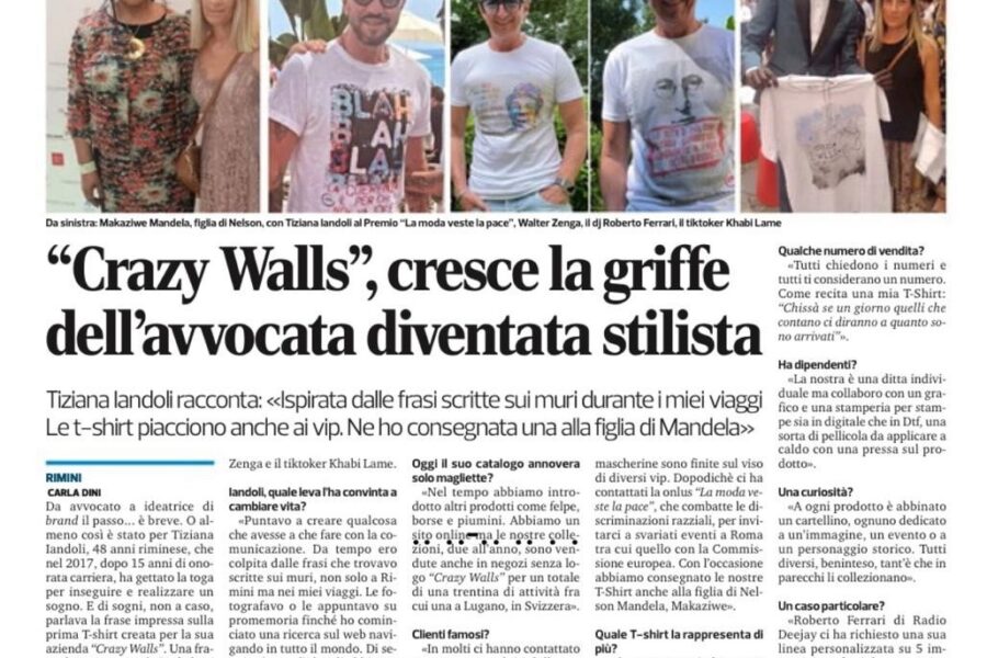 “…DICONO DI CRAZY WALLS…”